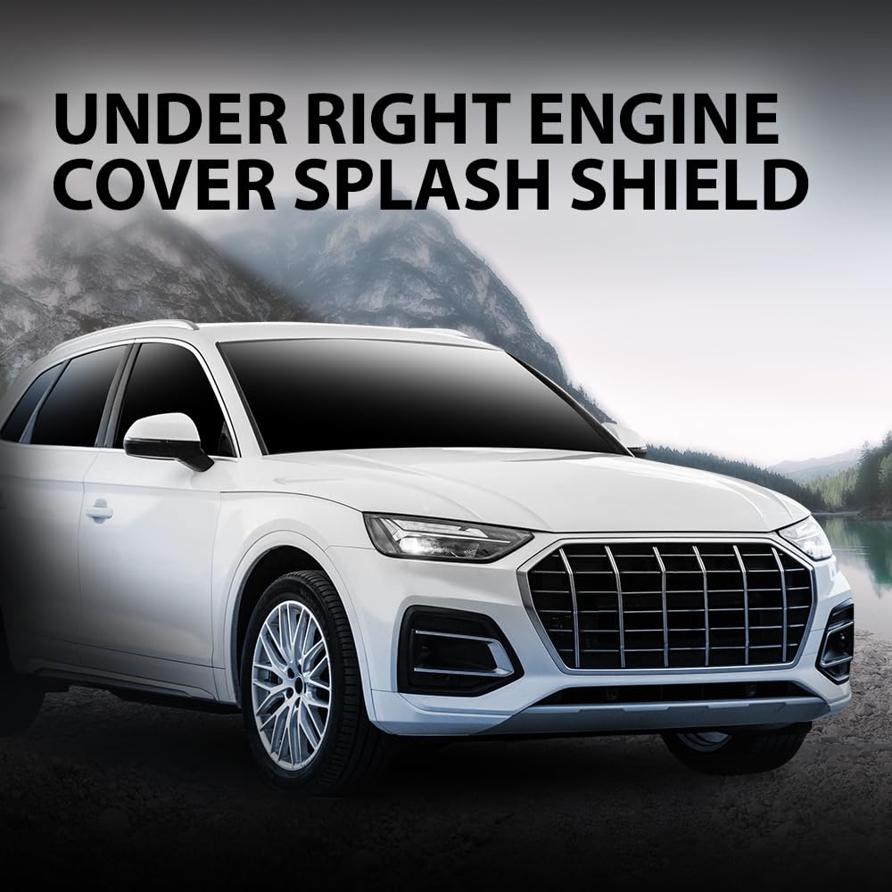 G-PLUS Right Under Cover Engine Splash Shield, Compatible with Audi Q5 8R 2013-2017, 8R0825208E
