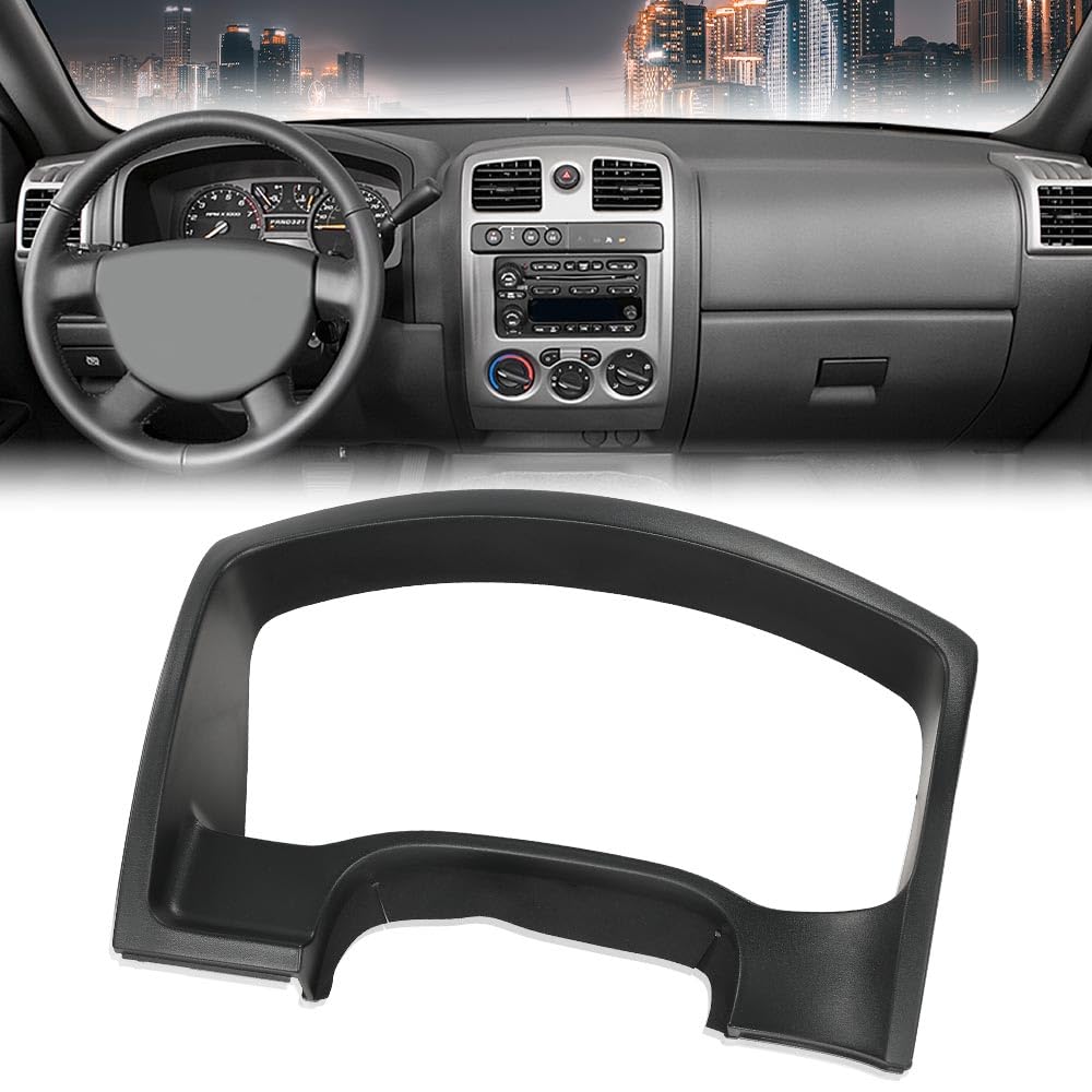 G-PLUS Instrument Cluster Dash Trim Bezel Compatible with Chevy Colorado/GMC Canyon 2004 2005 2006 2007 2008 2009 2010 2011 2012