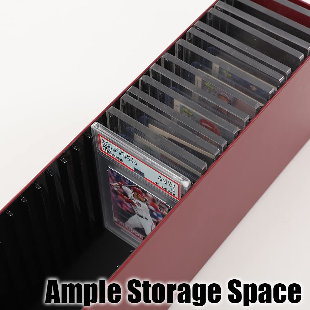 G-PLUS Slotted Graded Card Storage Holder Container Trading Cards Boxes Fit Slat Storage Boxes
