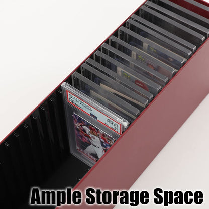 G-PLUS Slotted Graded Card Storage Holder Container Trading Cards Boxes Fit Slat Storage Boxes