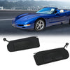 G-PLUS Sun Visor Vanity Mirror Sunvisors Shaded Compatible with Chevy C5 Corvette (8 Cyl, 5.7L) 1997 1998 1999 2000 2001 2002 2003 2004 1Pair Black Sun Visors 10442033 10442034