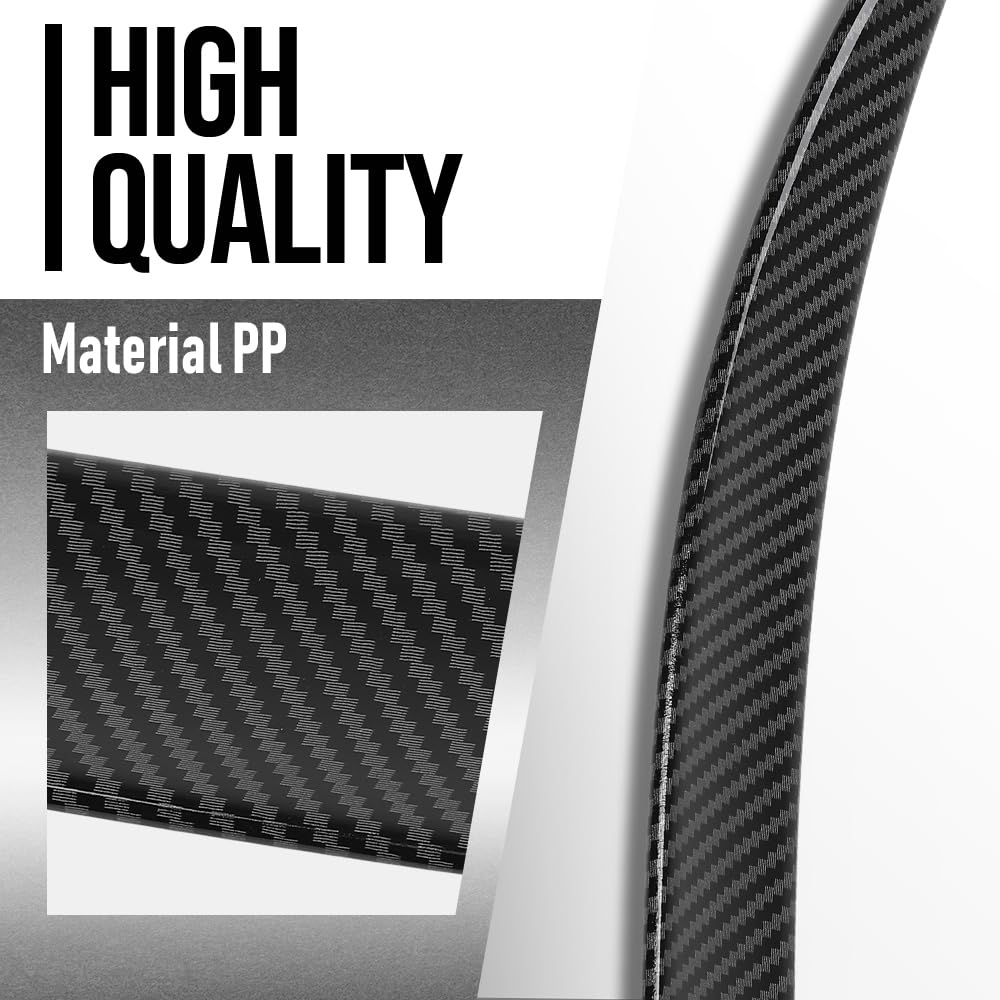 G-PLUS Rear Trunk Spoiler Wing Compatible with BMW F10 5 Series 4 Door Sedan Model 2011-2015 Fit BMW F10 M5 Sedan 2011-2015 Not Fit Wagon Model Trunk Spoiler Wing Carbon Fiber Black