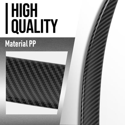 G-PLUS Rear Trunk Spoiler Wing Compatible with BMW F10 5 Series 4 Door Sedan Model 2011-2015 Fit BMW F10 M5 Sedan 2011-2015 Not Fit Wagon Model Trunk Spoiler Wing Carbon Fiber Black