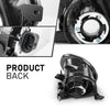 G-PLUS Fog Lights Front Bumper Lamps Pair Compatible with Volkswagen Golf Hatchback/Golf Wagon/Jetta Sedan/Jetta Wagon/Beetle/Eos 2010-2015 5K0941700G, 5K0941700B, 5K0941700 Black
