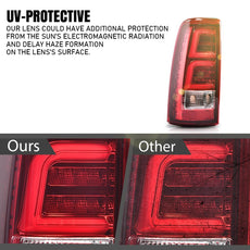 G-PLUS LED Tube Tail Lights for Chevy Silverado GMC Sierra 1999-2006 Red Chrome Product Image