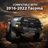 G-PLUS Front Upper Grille Outer Frame Surround Compatible with Toyota Tacoma 2016-2022 Matte Black