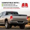 G-PLUS LED Tail Lights Rear Lamp Compatible with Dodge Ram 1500 2013-2018 Fit Dodge Ram 2500 3500 2014-2018Clear/Red Lens CH2800203C, CH2801203C Tail Lamps Rear Lamp Luces TraserasAssembly