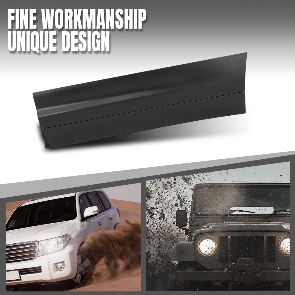 G-PLUS Rear Left Lower Door Molding Trim Compatible with Porsche Cayenne 2011-2018 Without Off-Road Package 95855978920G2X, 958-559-789-20-G2X Black
