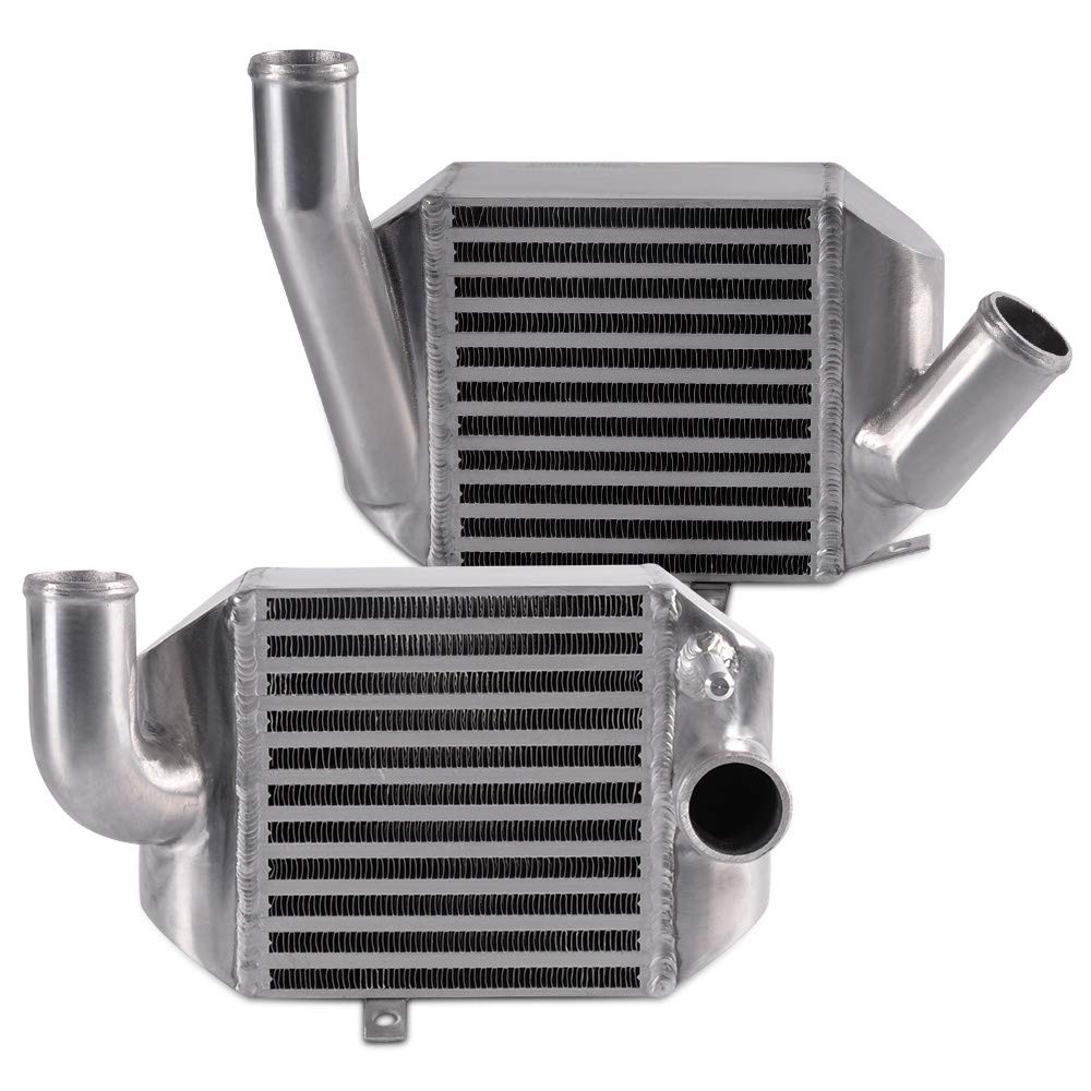 Dual Side Mount Bolt On Upgrade Aluminum Performance Intercooler Kit Compatible with 1990-1996 Nissan 300ZX Twin Turbo