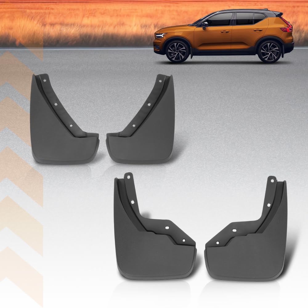 G-PLUS Front Rear Fender Splash Guards Mud Flaps Guards Compatible with Volvo XC40 2017-2021 4PCS Black