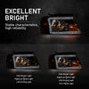 G-PLUS LED DRL Headlights Fit Ford F150 2004-2008, Fit Lincoln Mark LT 2006-2008(NOT Fit 2004 F150 Heritage/Flareside Beds),Pair Headlamps Clear Lens Chrome Housing Amber Reflector,faros delanteros