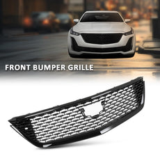 G-PLUS Front Bumper Hood Grille Mesh for Cadillac CT5 2020-2023 Gloss Black Product Specifications
