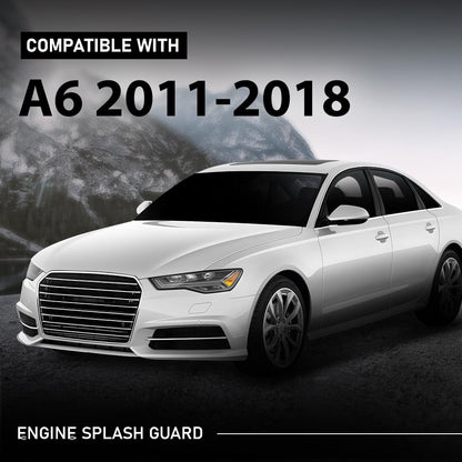 G-PLUS Engine Splash Guard + Mounting Elements Compatible with Audi A6 A7 S6 S7 Quattro RS7 2011-2018 4G0863822C, 4G0863822J