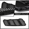 G-PLUS Front Hood Air Vent Grille Pair, Compatible with Benz W166 GL GL350 GL450 GL550 GL63 AMG ML ML350 ML550 ML63 AMG 2012-2015, LH Driver & RH Passenger Side 2PCS, 1668800105, 1668800205
