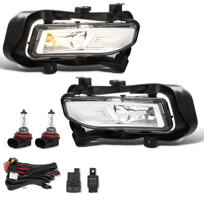 G-PLUS Front Bumper Fog Lights Fog Lamps & Wiring Harness Left&Right Side Compatible with Nissan Kicks 2017-2019 261508995A