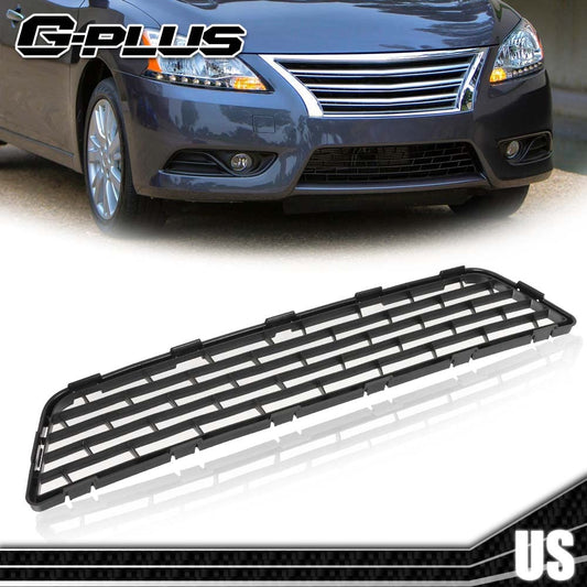 G-PLUS Front Bumper Lower Grille Black GRILLES | COMPATIBLE WITH NISSAN Sentra 1.8l 2013 2014 2015 62254-3SH0A
