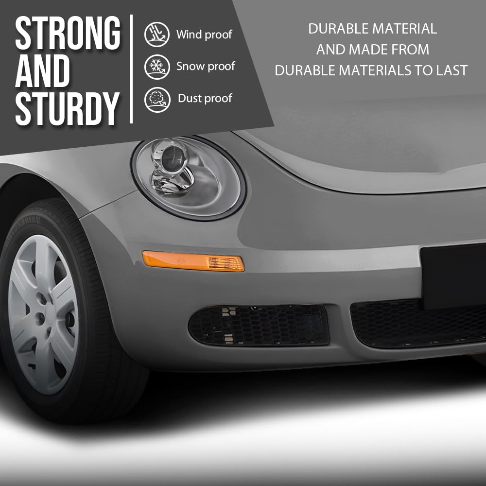 G-PLUS Front Right Side Fog Light Cover Compatible with VW Beetle 2.5 2006-2008 Fit VW Beetle Base/Comfortline 2009-2010 1C0807684A01C, VW1039150 Black