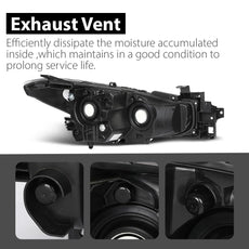 G-PLUS Headlight Assembly for Mazda 3 2017-2018 Sedan Hatchback Left Side Product Image
