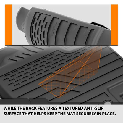 G-PLUS TPE Floor Mats Fit Nissan Pathfinder 2022-2026 7 & 8 Seats 1st & 2nd & 3rd Row & Trunk Mat Truck Accessories Cargo Liners All Weather Protection 5PCS Black Alfombras para Carro