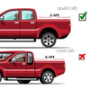 G-PLUS T3 Tri-Fold Hard Lock 5.5Ft Truck Tonneau Cover Compatible with 2004-2015 Nissan Titan | 5'5" Extra Short Bed Extended Cab | Only Fits Models Equipped with Bed/Deck Rail System