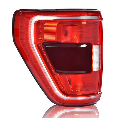 G-PLUS LED Tail Light Rear Brake Lamp Left Compatible with Ford F150 XLT 2021-2023 w/Blind Spot Fit for w/Factory Incandescent Model Red Lens Luces TraserasAssembly