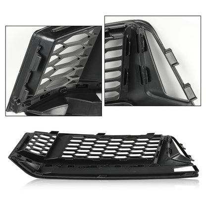 G-PLUS Front Bumper Fog Light Lamp Cover Grille Driver and Passenger Side Compatible with Audi A5 S-Line / S5 B8 RS5 2008-2012,NOT fit A5 Standard Bumper 8T0807682D 8T0807681B Honeycomb Style