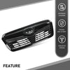 G-PLUS Front Bumper Grille w/Camera Hole Compatible with Subaru Forester 2019-2021 Gloss Black