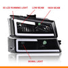 G-PLUS LED Headlights, Compatible with Chevy Silverado 1500 2500 3500&HD 2003 2004 2005 2006,Fit Chevy Avalanche 2003-2006,Bumper Headlamps, Clear Lens Black Housing Clear Reflector,faros delanteros