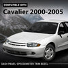 G-PLUS Dash Panel Speedometer Trim Bezel Compatible with Chevy Cavalier 2000-2005 22698064