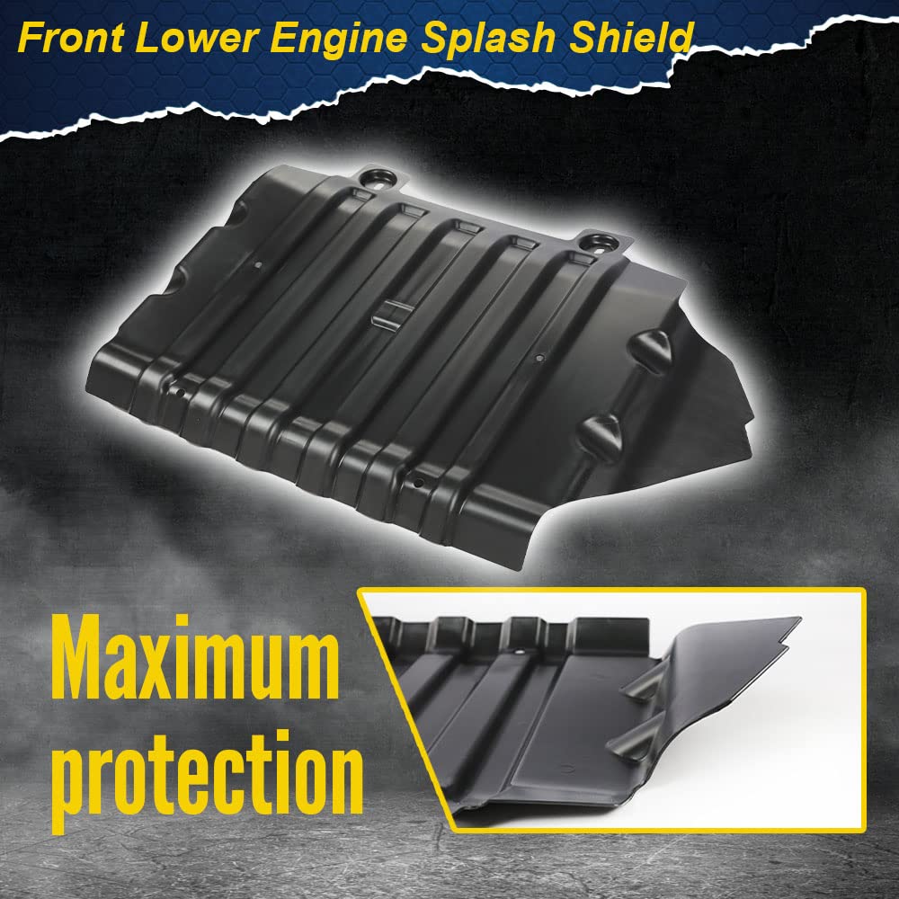 G-PLUS Front Engine Splash Shield Compatible with 2007-2013 Chevy Silverado 1500,Front Center Undercar Shield Replacement