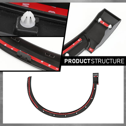 G-PLUS Front Left Fender Flare Wheel Opening Molding Arch Trim, Compatible with Audi Q3 2015-2018, Driver Side, AU0853717, 8U0853717CGRU