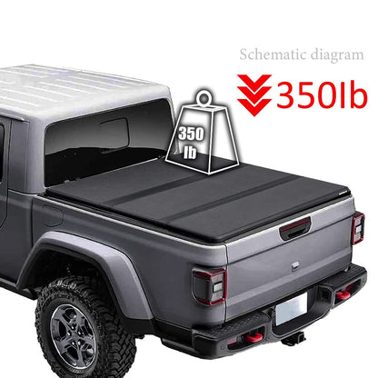 G-PLUS T3 Tri-Fold Hard Lock 5.8Ft Truck Tonneau Cover Compatible with 2014-2018 Chevy Silverado/GMC Sierra 1500 | 5'8" Folding Short Bed Lock