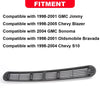G-PLUS Dash Defrost Vent Cover Grill Grille Panel Compatible with 1998-2005 Chevy Blazer S10/ GMC Jimmy Sonoma/Oldsmobile Bravada Graphite Grey