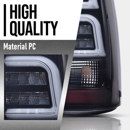 G-PLUS LED Tail Lights Assembly Fit Chevy Silverado 1500 2500 1500 HD 2500 HD 1999 2000 2001 2002 Left & Right Rear Brake Lamps Luces Traseras, GM2800186 GM2801186, Smoky Lens