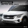 G-PLUS Front Bumper Grille Grill, Compatible with Kia Seltos 2020-2023, 86350Q5000, 86350 Q5000, 86350-Q5000