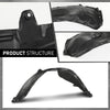 G-PLUS Front Passenger Side Fender Liner Compatible with Toyota Camry L LE XLE 2012-2014,Fit Toyota Camry Hybrid 2012-2014 TO1249160