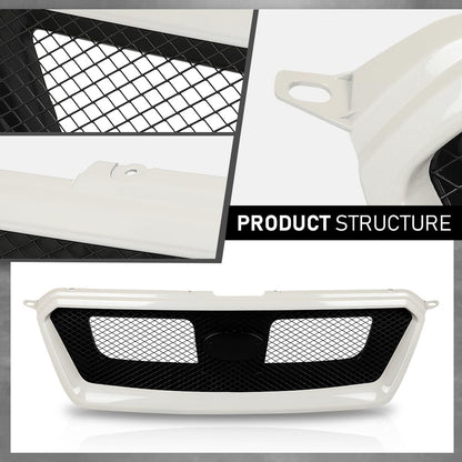 G-PLUS Mesh Grill Compatible with Suabru Impreza 2012-2014, Fit Subaru Impreza WRX/WRX STi 2012-2014, Fit Subaru XV Crosstrek 2013-2014 J1010FJ000 Front Bumper Mesh Grille Assembly