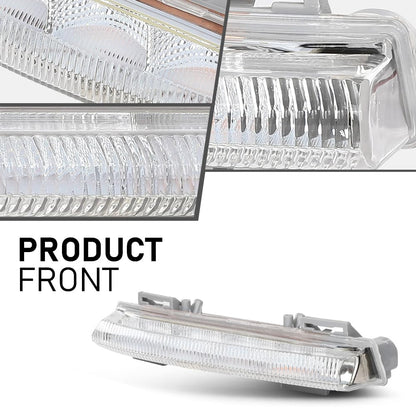G-PLUS LED Fog Lights Daytime Running Lamps Pair, Compatible with Benz C250 C300 C350 E400 E63 SLK250 SLK300 SLK350 2012-2016, LH & RH 2PCS, 2049069000, 2049068900