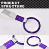 G-PLUS JDM Tsurikawa Ring Round Subway Train Bus Car Handle Hand Straps Drift Charm, Rear Bumper Warning Ring (Purple)