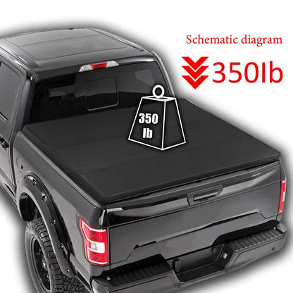 G-PLUS T3 Tri-Fold Hard Lock 6.5Ft Truck Tonneau Cover Compatible with 2015-2020 Ford F150 | 6'5" Short Bed Regular/Super/Super Crew Cab
