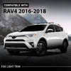 G-PLUS Fog Light Bezel Lamp Trim w/Chrome Left Driver Compatible with Toyota RAV4 2016-2018 520400R030