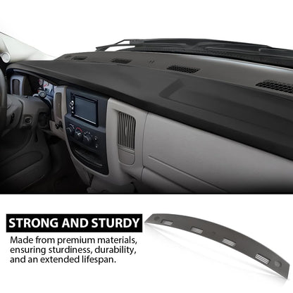 G-PLUS Upper Dashboard Panel Compatible with Dodge Ram 1500 2002-2005 & Ram 2500 3500 2003-2005 Grey Dash 5GT31XDVAA, 5GT31XDVAB, 5GT31XDVAC, 926-121