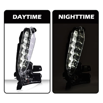 G-PLUS LED Fog Lights Compatible with Toyota Corolla Sedan SE XSE 2017 2018 2019 w/Wiring & Bulbs Clear lens Driver & Passenger Side LED Fog Lamps 8144002030 8143002030 TO2562103 TO2563103