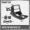 G-PLUS Double Din Radio Center Dash Bezel Kit, Compatible with Chevy Corvette C5 1997 1998 1999 2000 2001 2002 2003 2004 Carbon Fiber Black 10407815