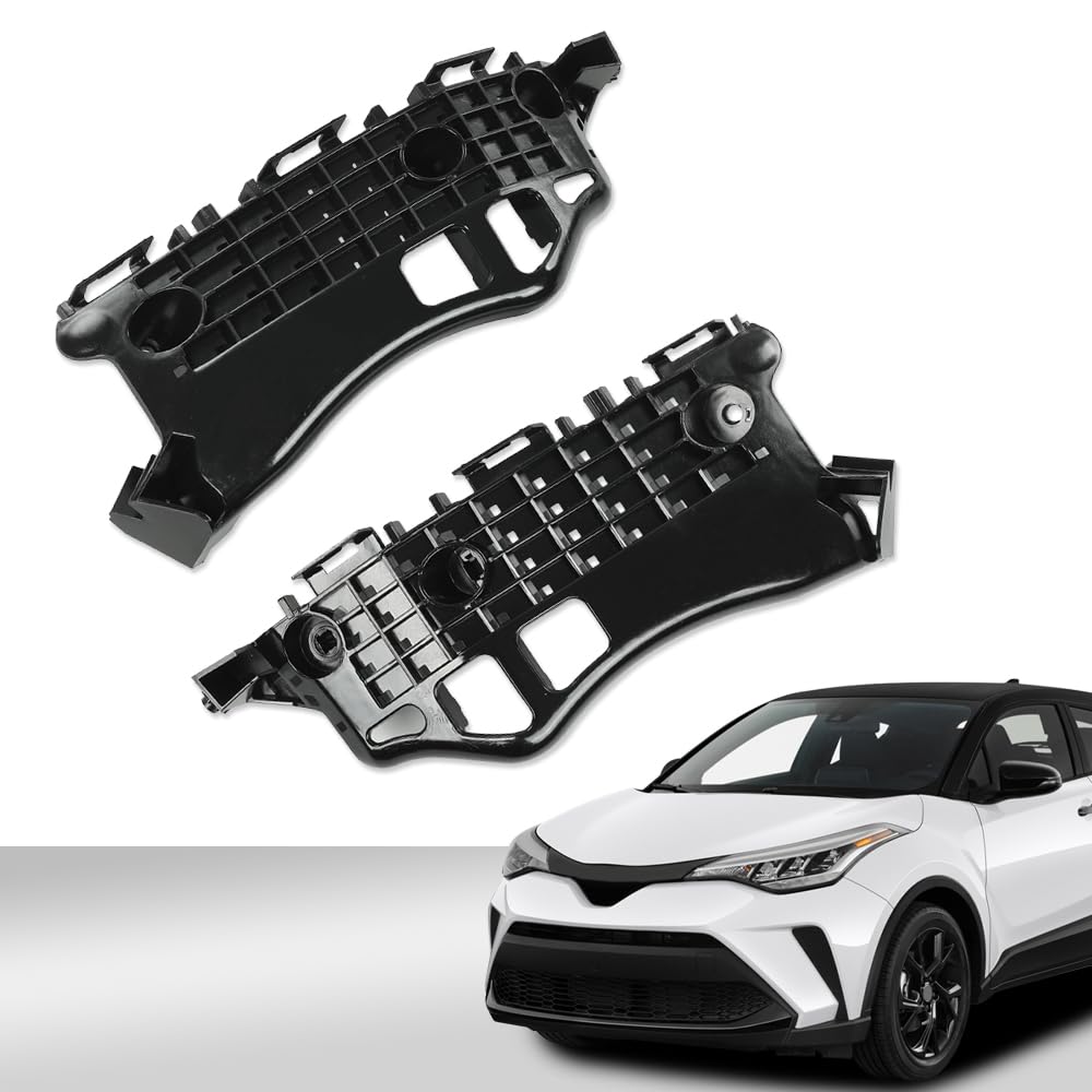 G-PLUS Front Bumper Support Retainer Brackets Compatible with Toyota CHR C-HR 2018 2019 2020 52535F4010, 52536F4010, TO1043134, TO1042134 Left & Right