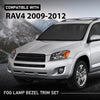 G-PLUS Fog Light Lamp Bezel Trim Set Left & Right Compatible with Toyota RAV4 2009-2012 521280R030