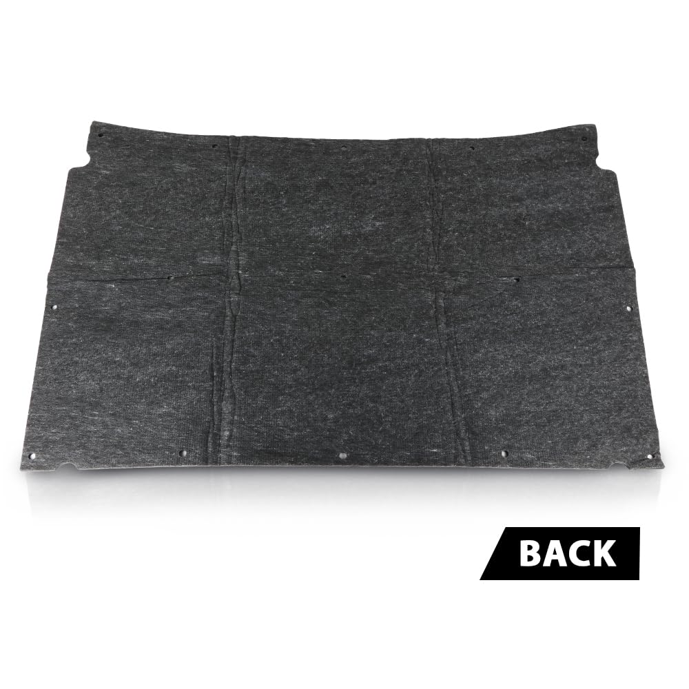 G-PLUS Black Hood Insulation Pad 1/2" Compatible with Chevy Caprice Impala 1991 1992 1993 1994 1995 1996