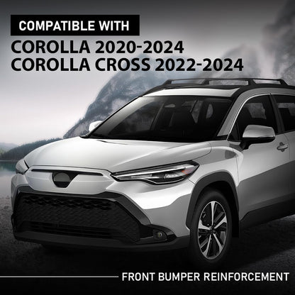G-PLUS Front Bumper Reinforcement, Compatible with Toyota Corolla 2020-2024/ Corolla Cross 2022-2024, 5213202050, TO1007112