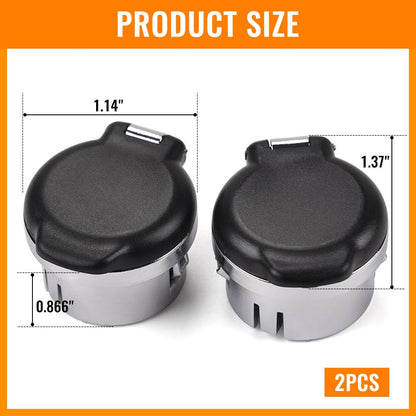 G-PLUS Dash Power Outlet Cover, Dash Panel Retainers Cigarette Lighter Plug Retainer, Compatible with 2007-2013 Silverado Sierra Tahoe 20983936 25793816 Dash Retainers 12v Power, 2PCS