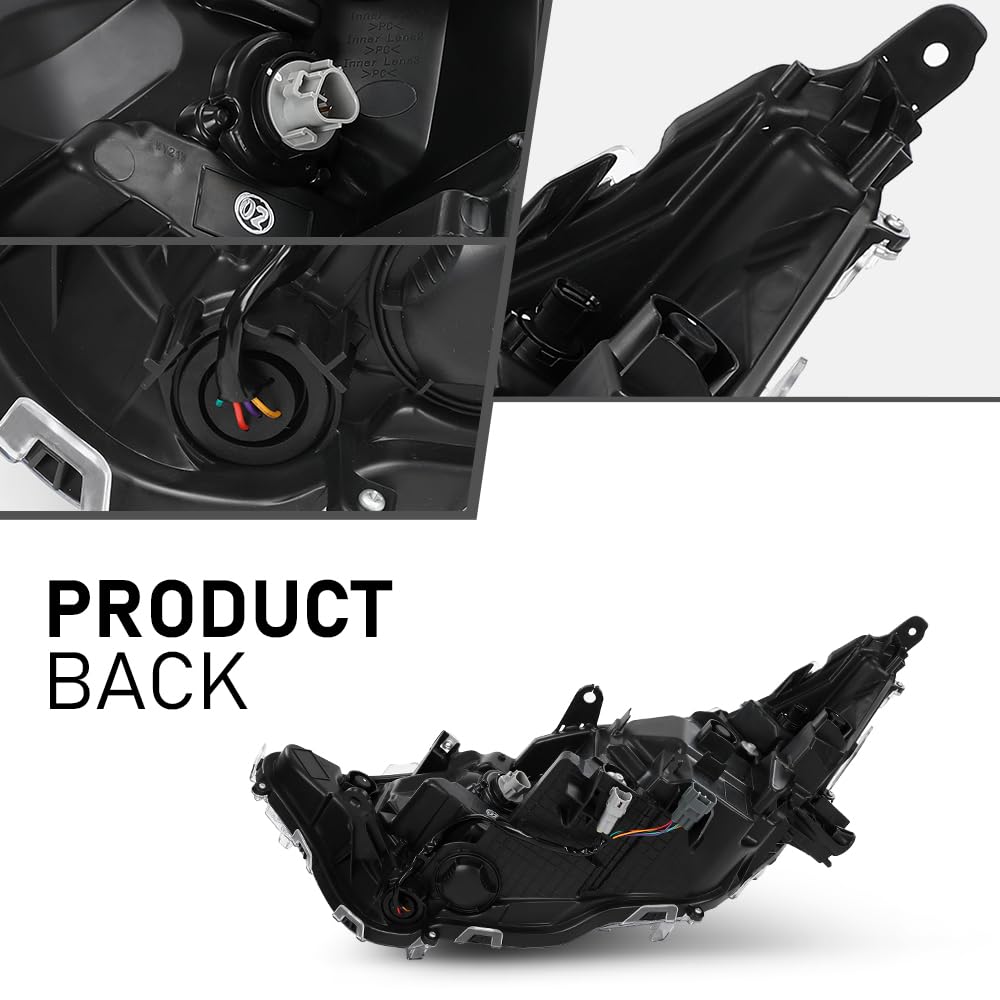 G-PLUS LED Headlights Assembly Front Headlamp Right Compatible with Toyota RAV4 XLE Hybrid XSE/Limited 2019-2022 81110-0R162 Bumper Headlamps,faros delanteros
